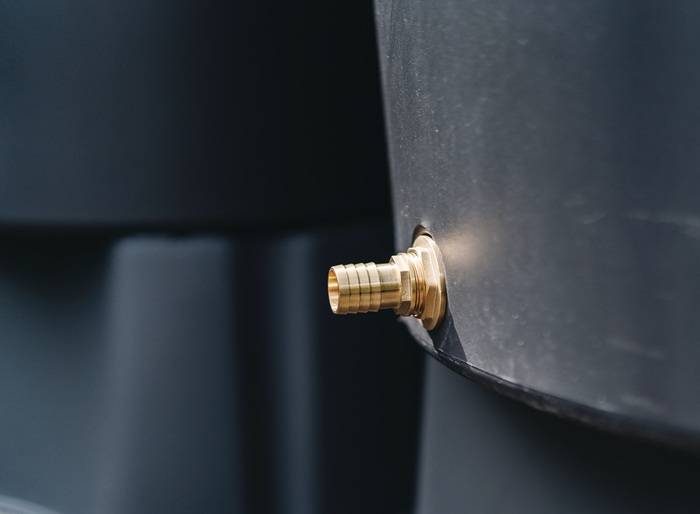 GEKA Regentonnenanschluss Set 1 Zoll Messing Schlauchgröße 25 mm