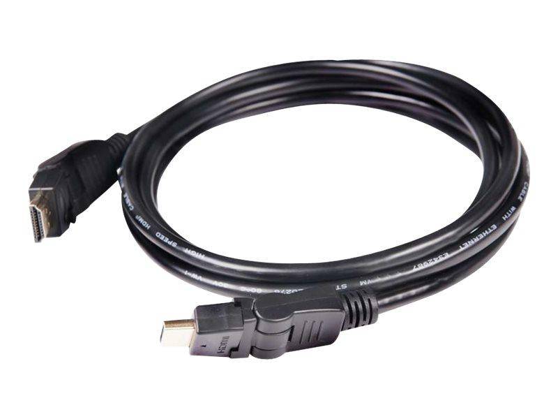 Club3D HDMI Anschlusskabel HDMI-A Stecker, HDMI-A Stecker 2.00m Schwarz CAC-1360 4K UHD, Flammwidrig HDMI-Kabel