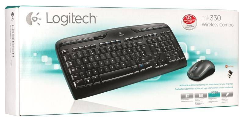 Logitech Tastatur US-Englisch, QWERTY