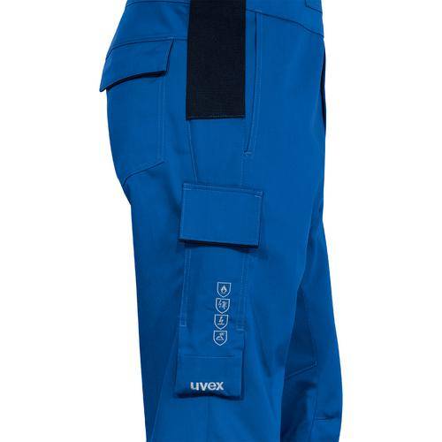 uvex suXXeed multifunction light Latzhose, 89722, mit antistatischen Fasern, blau, Größe: 60