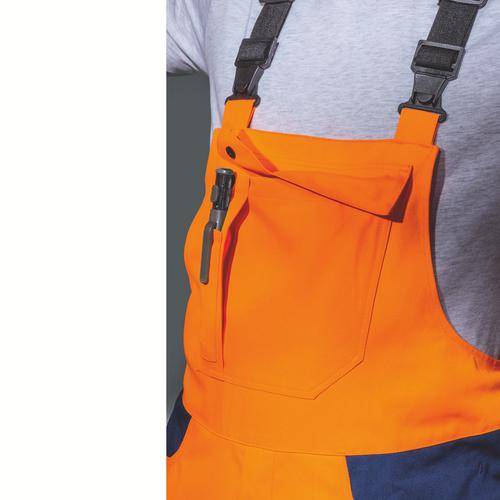Latzhose uvex Construction orange, warnorange 50