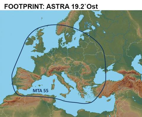 XORO MTA 55 - vollautomatische Caravan Satellitenantenne komplett 55 cm - in Weiß