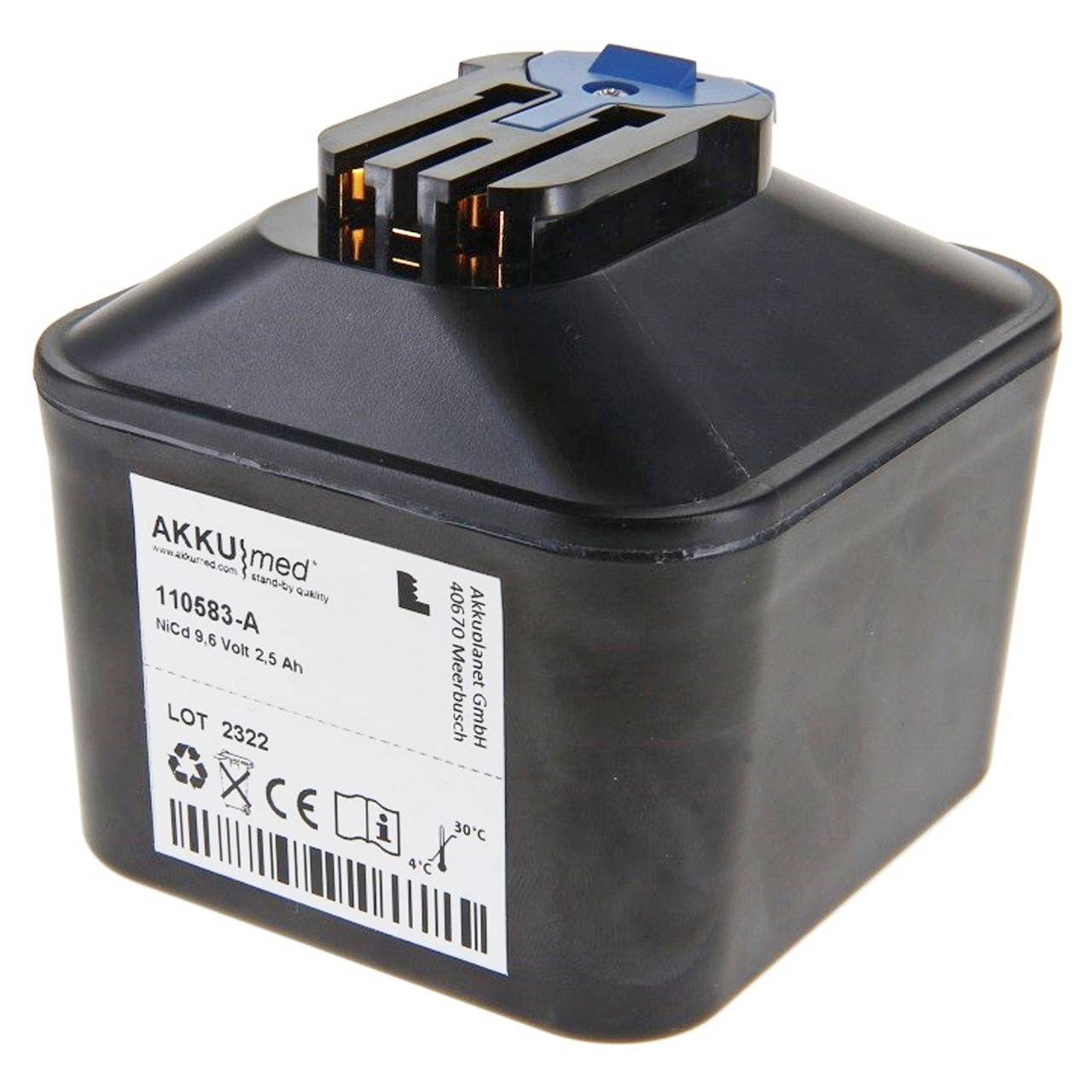 NC Akku passend für Stryker System 6 AkkuPack Typ 6215, CD3, Cordless Driver 3, 6215-000-000