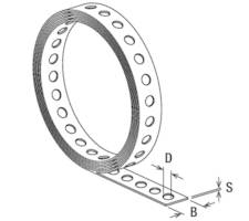 Fischer Lochband 1m Blech 79550 10St.