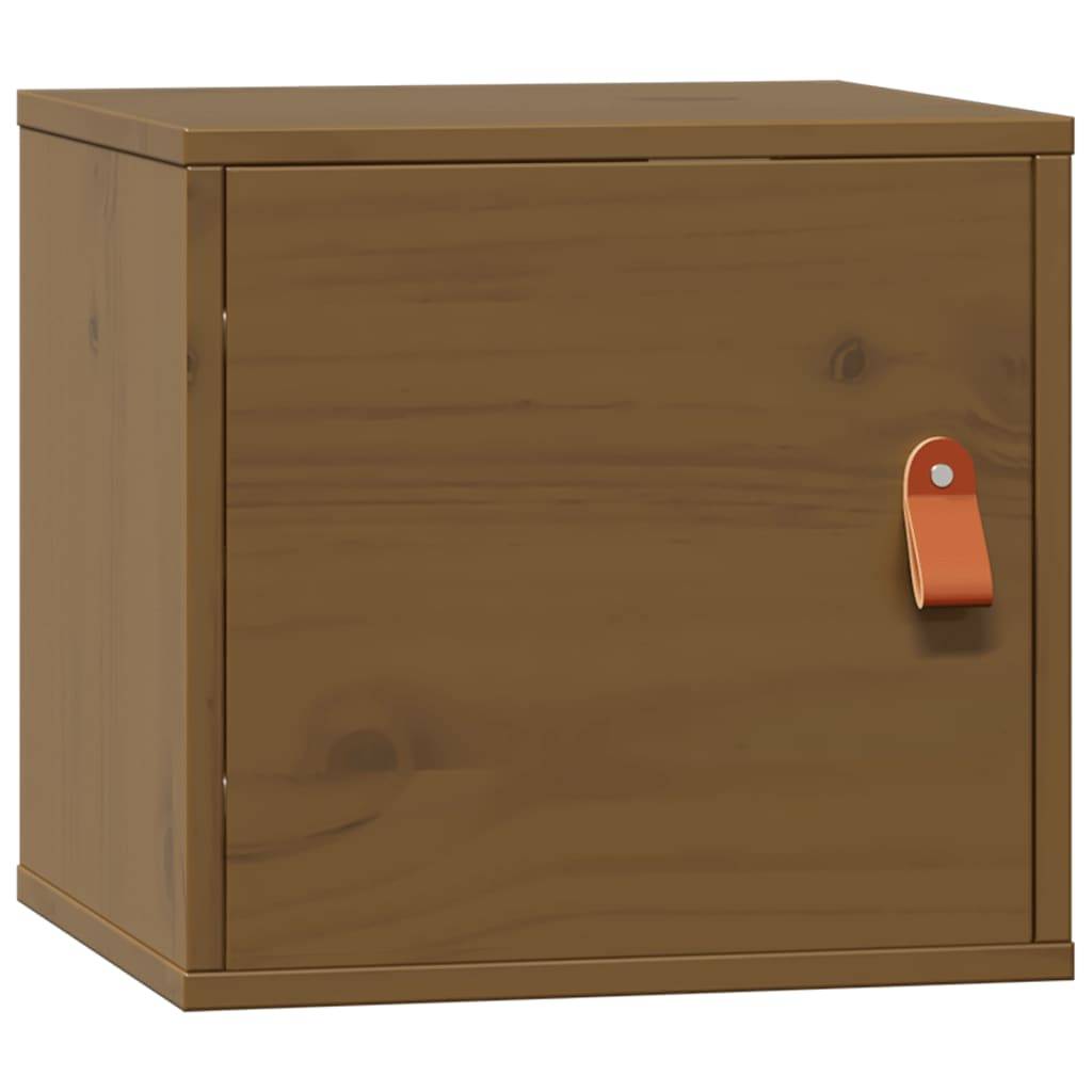 vidaXL Wandschrank Honigbraun 31,5x30x30 cm Massivholz Kiefer