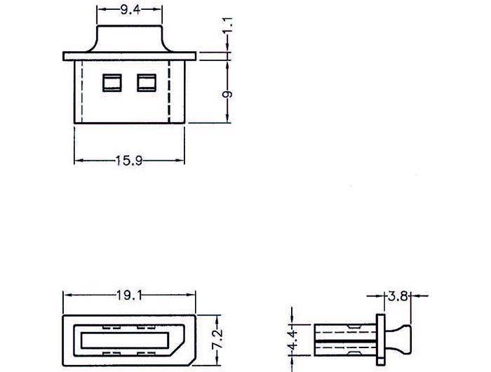 Delock Dust Cover for Displayport - Schutzumschlag - Schwarz (Packung mit 10)