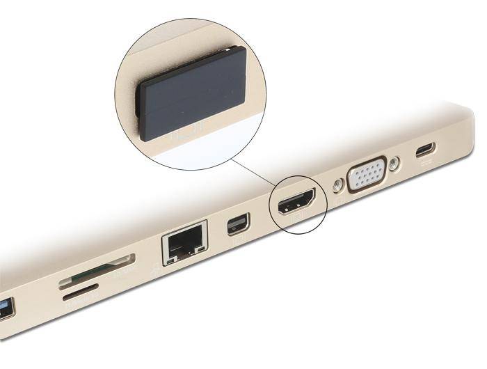 Delock HDMI A female - Staubschutzhaube - Schwarz (Packung mit 10)