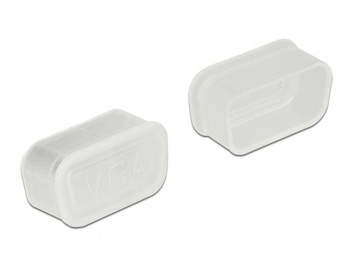 Delock Dust Cover for VGA female - Schutzumschlag - durchsichtig (Packung mit 10)