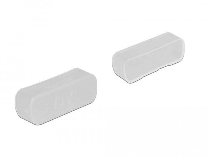 Staubschutz für DVI Buchse 10 Stück transparent