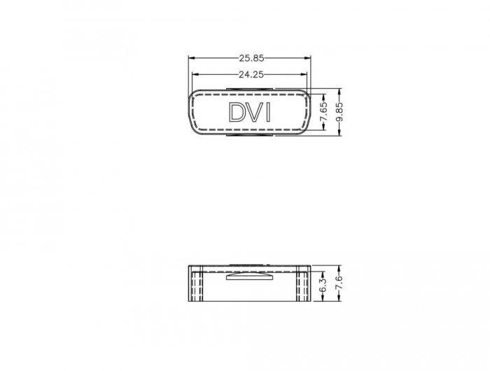 Staubschutz für DVI Buchse 10 Stück transparent