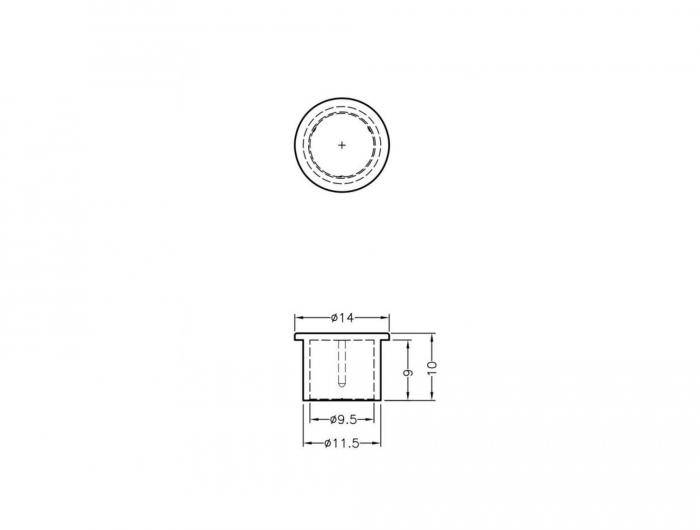 Delock F jack - Staubschutzhaube - Schwarz (Packung mit 10)