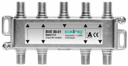 axing BVE 80-01 - Kabelsplitter - 5 - 1006 MHz - Silber - F - 125 mm - 20