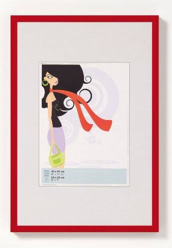 walther+ design KV040R Bilder Wechselrahmen Papierformat: 30 x 40cm Rot