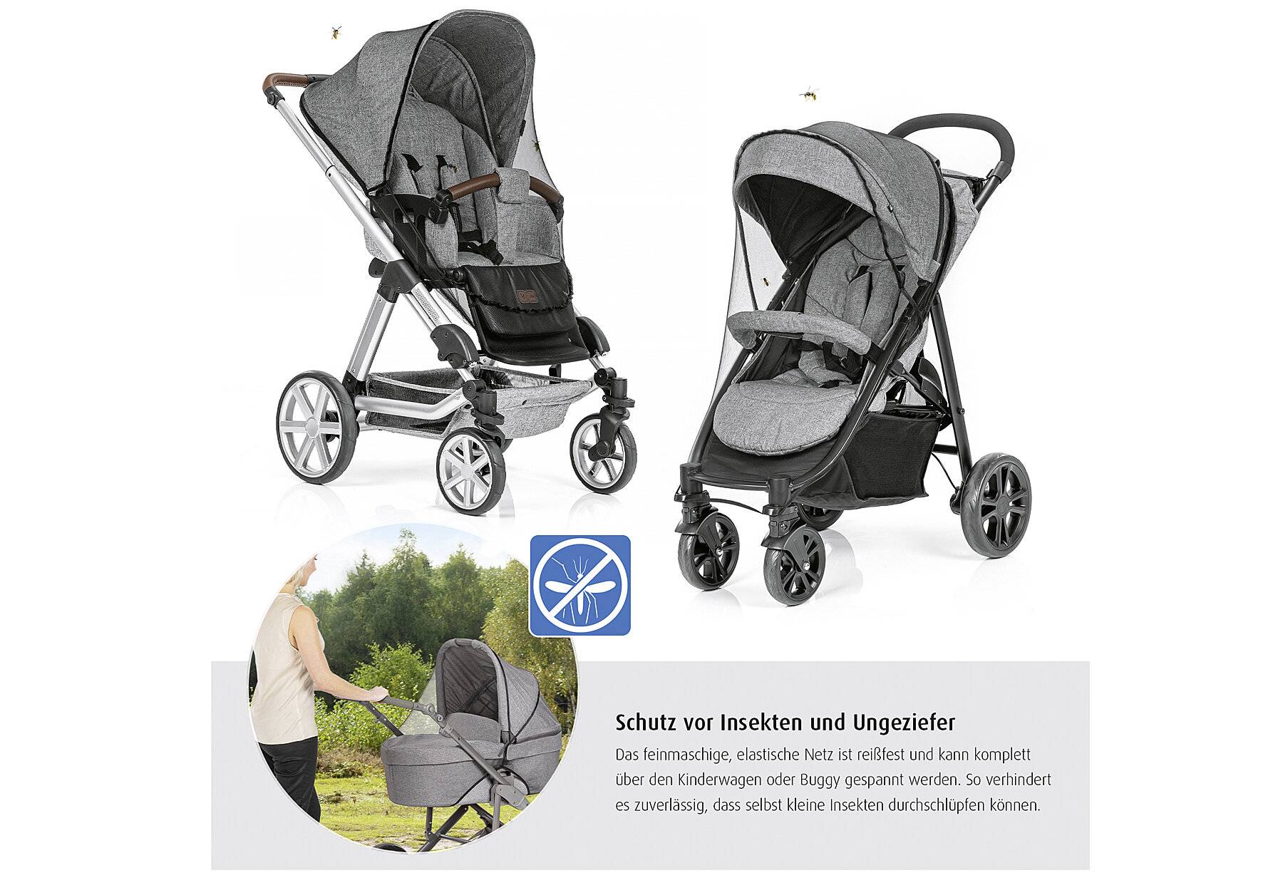 reer Universal Insektenschutz Neue Version auch für größere Babywannen, passend für