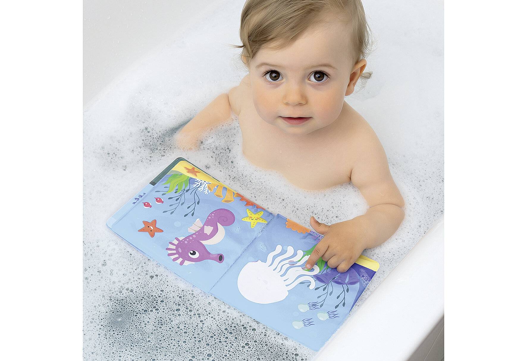 reer MyHappyBath Book - Magisches Badebuch, mit Farbwechsel und Quietschfunktion,