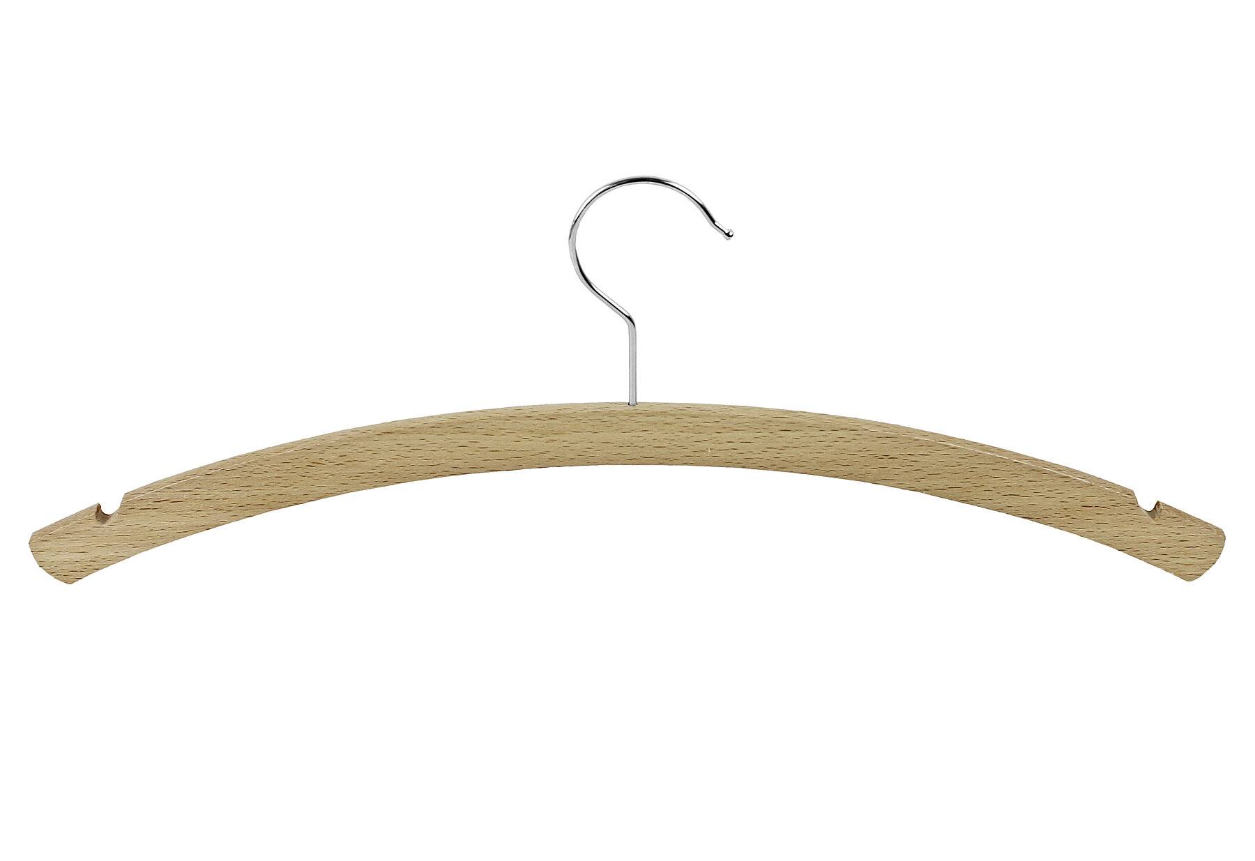 Bürstenmann Kleiderbügel 3 Stück, Holz, beige, 2.5 x 42 x 15.5 cm,