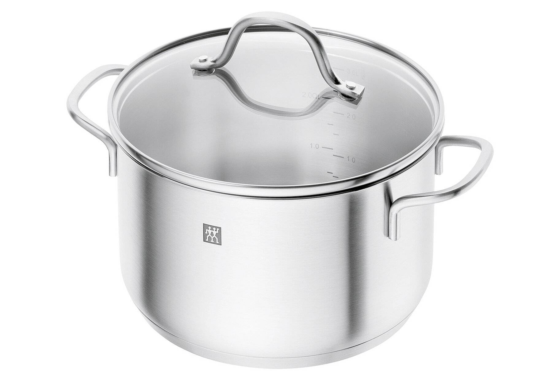 Zwilling TrueFlow - Rund - Silber - Edelstahl - Silber - Edelstahl - Keramik - Gas - Halogen - Induktion - Ver