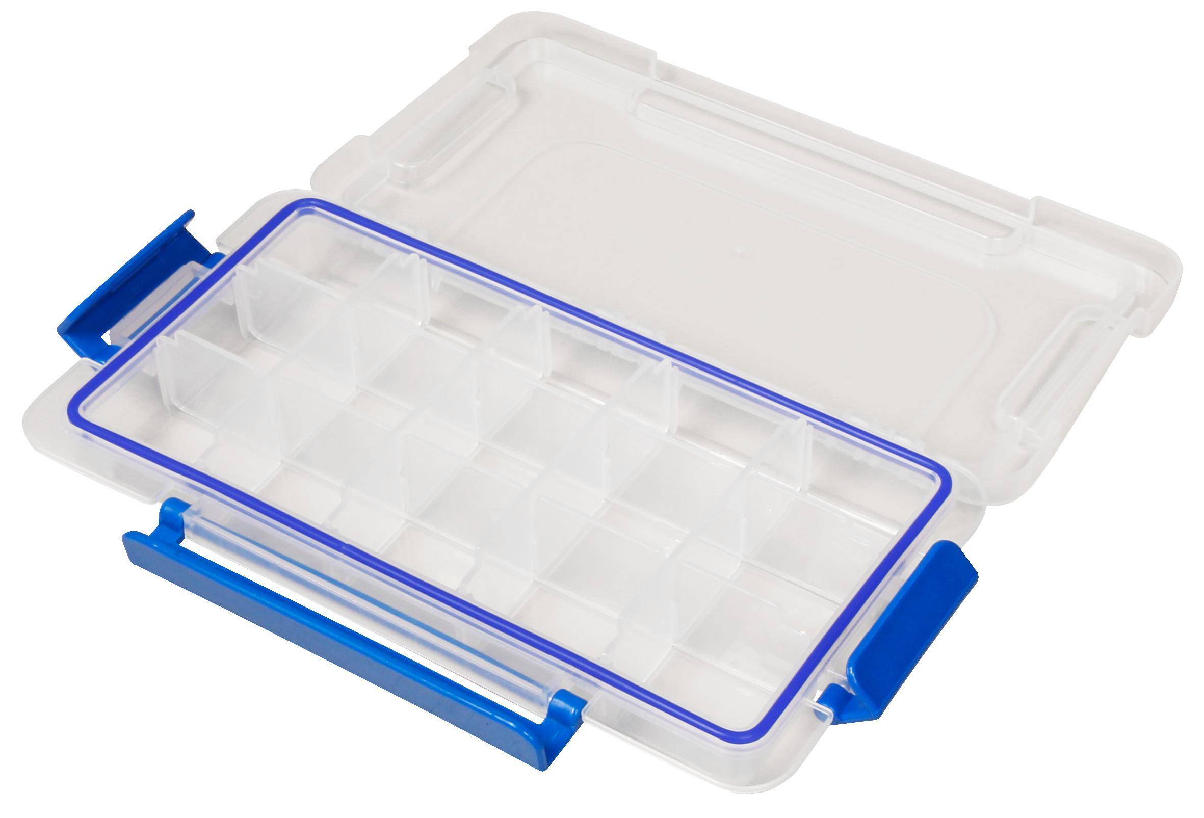 Sortimentskasten, 232x120x35mm, 3-fach Sicherheitsverschluss, Fächer variabel