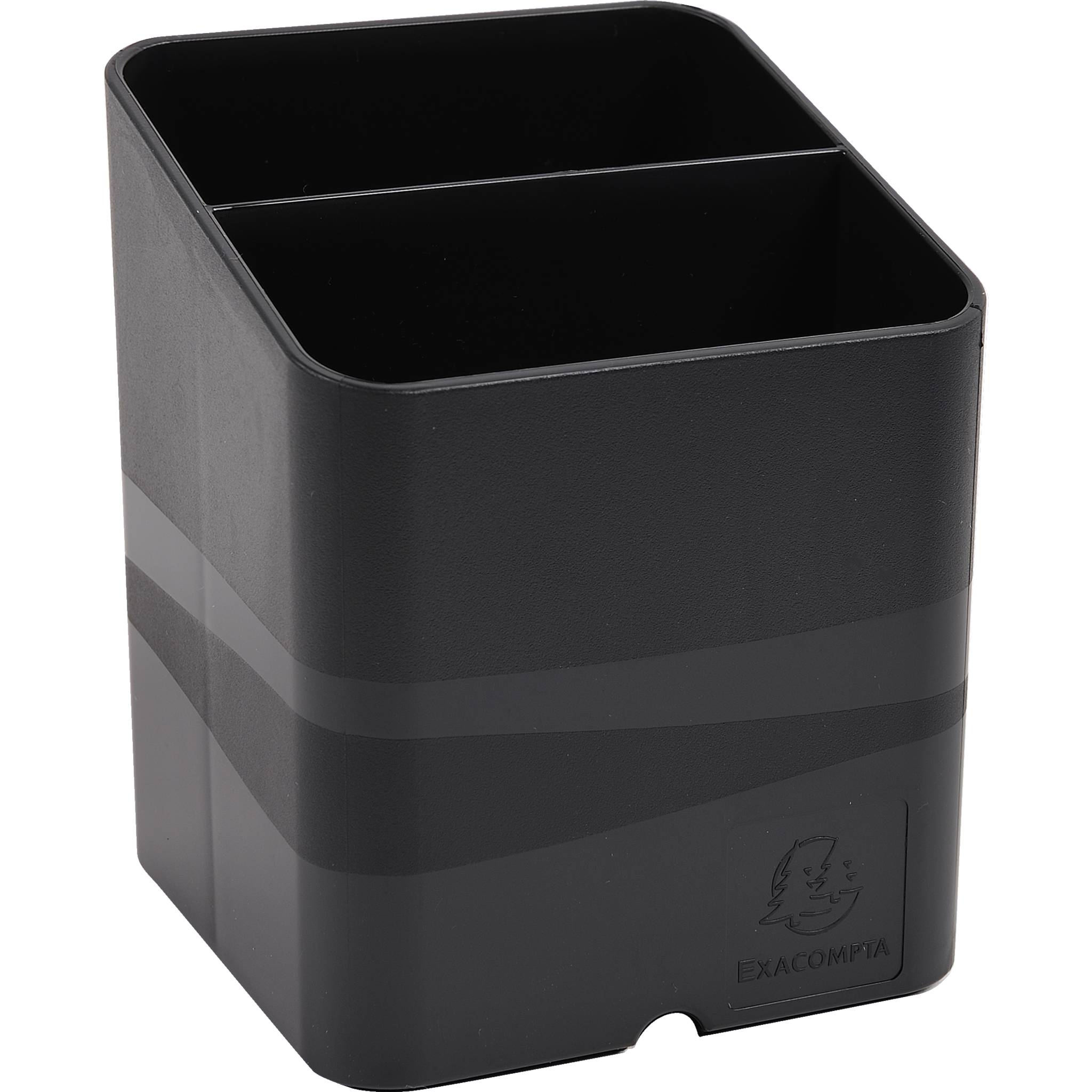 Exacompta 10x Stifteköcher PEN-CUBE, ECOBlack - Schwarz - 677014D