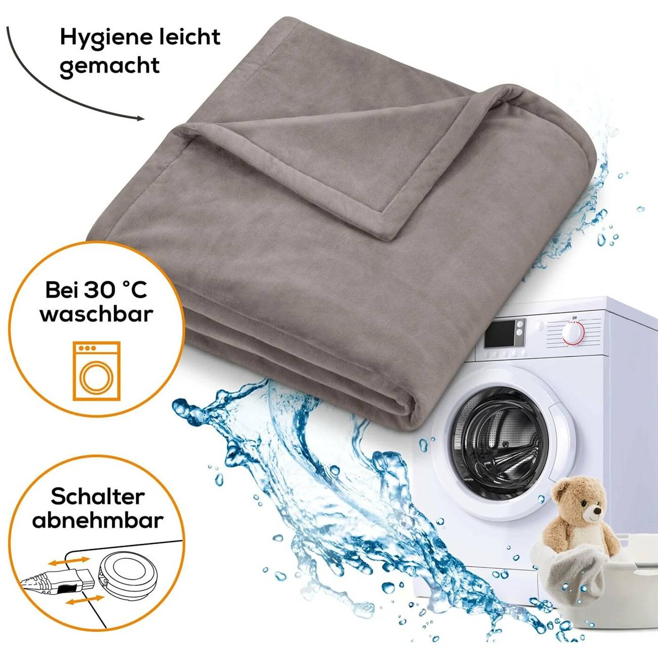 Beurer HD 150 XXL Cosy Wärmedecke 150 W Grau
