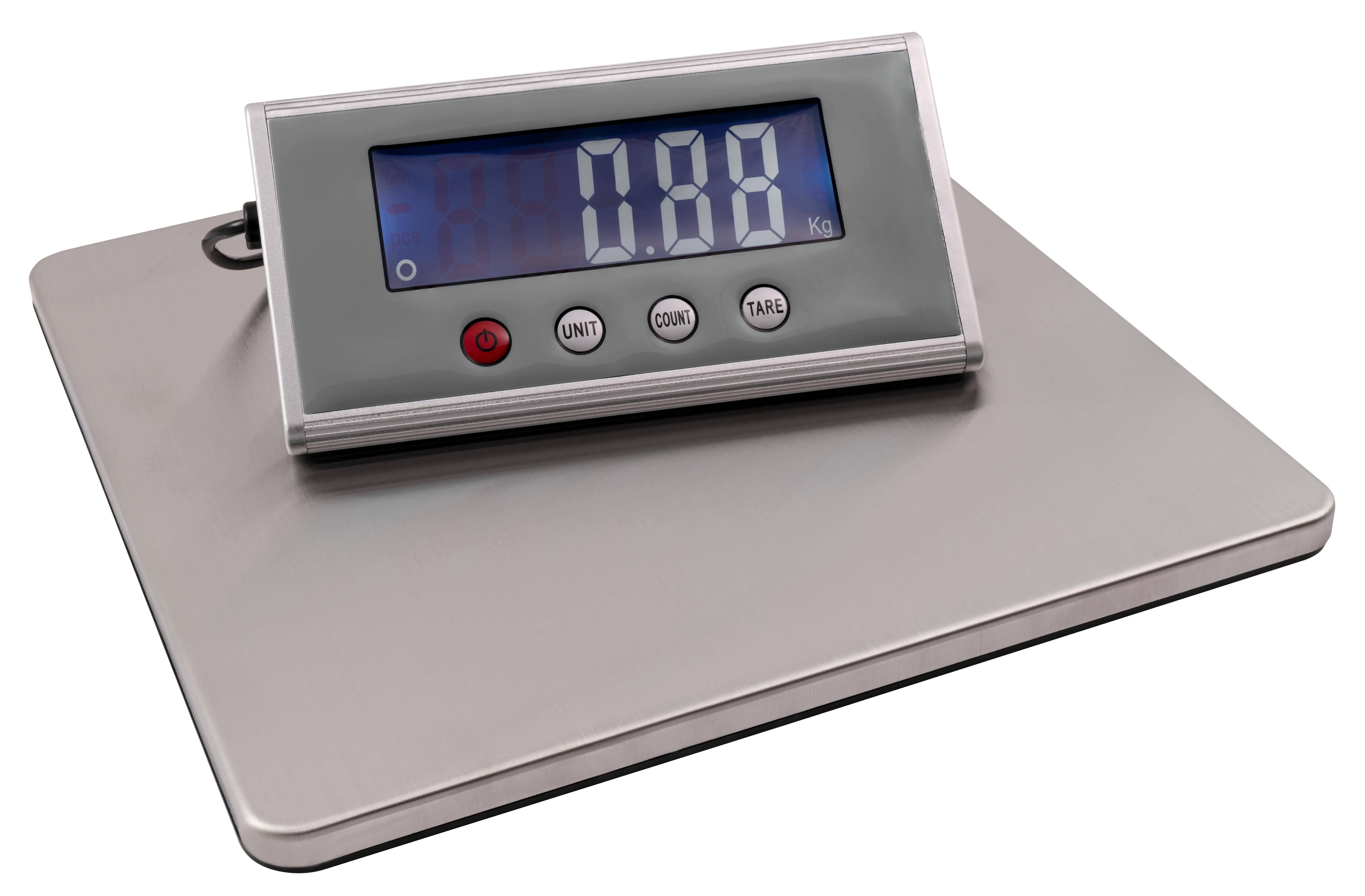 Paketwaage McPower ''PW-200'' 50g - 200kg, 27x27cm Edelstahl-Platte