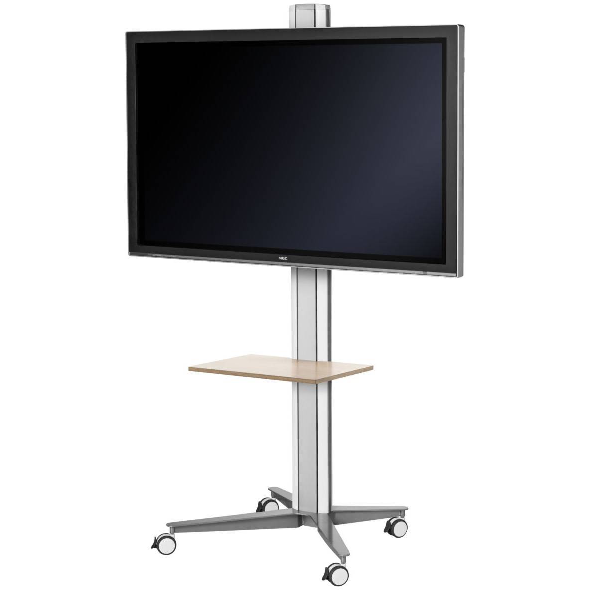 SMS Flatscreen X FH M1455 - Aufstellung - für Flachbildschirm - weiß, Aluminium - Bildschirmgröße: 101.6-152.4 cm (40"-6