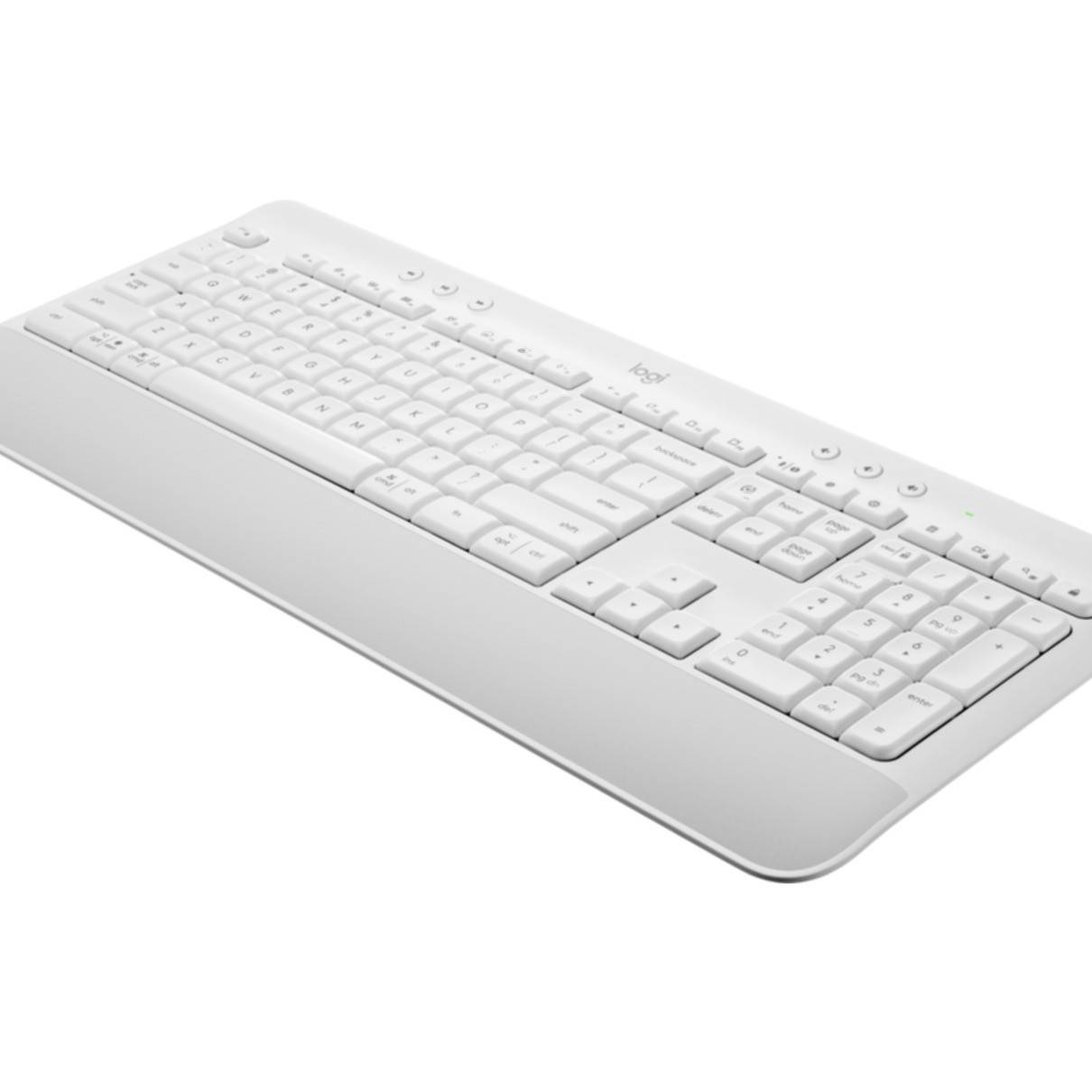 Logitech Signature K650 Bluetooth®, Funk Tastatur Deutsch, QWERTZ Weiß Spritzwassergeschützt