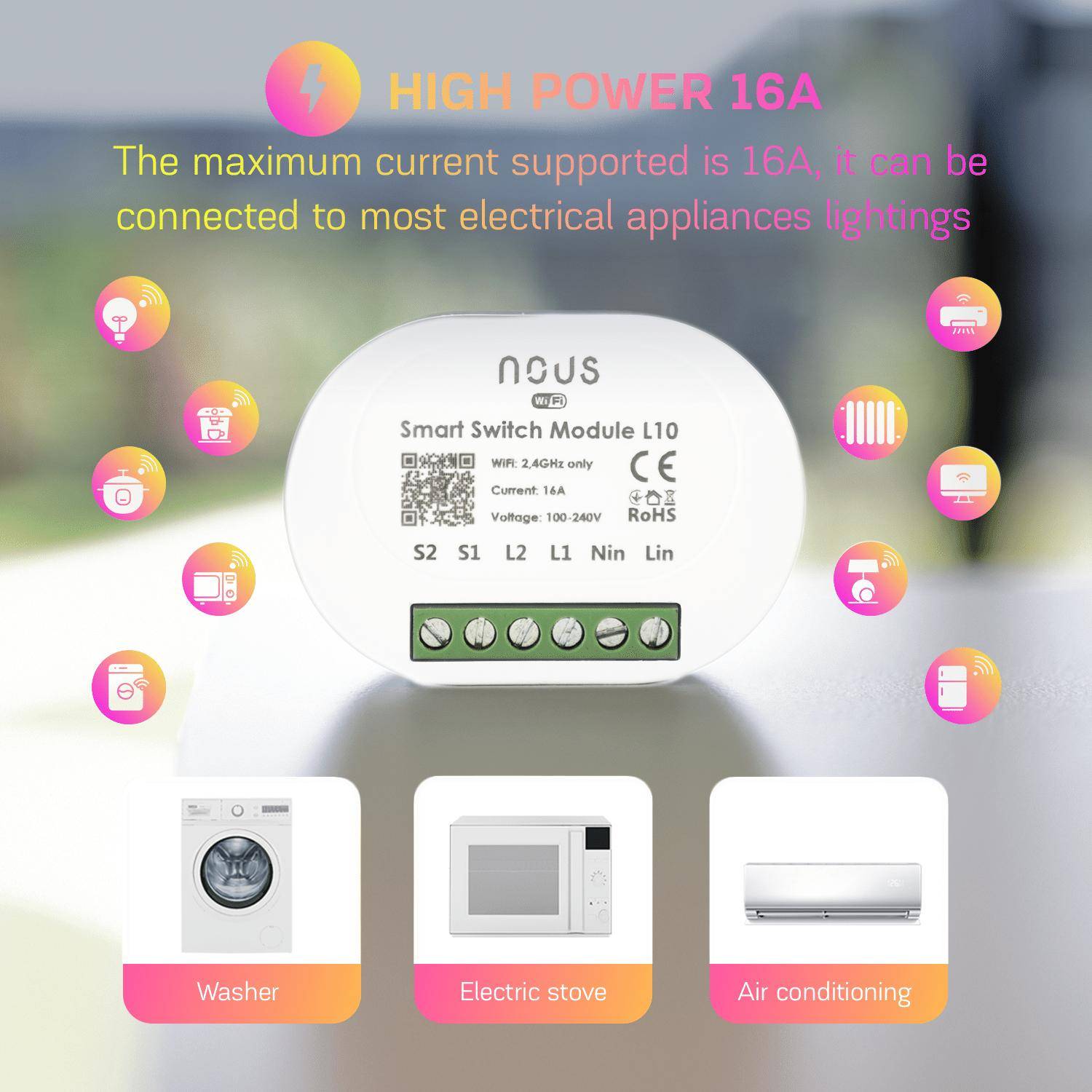 Nous L10 Smart WLAN Schalter Modul