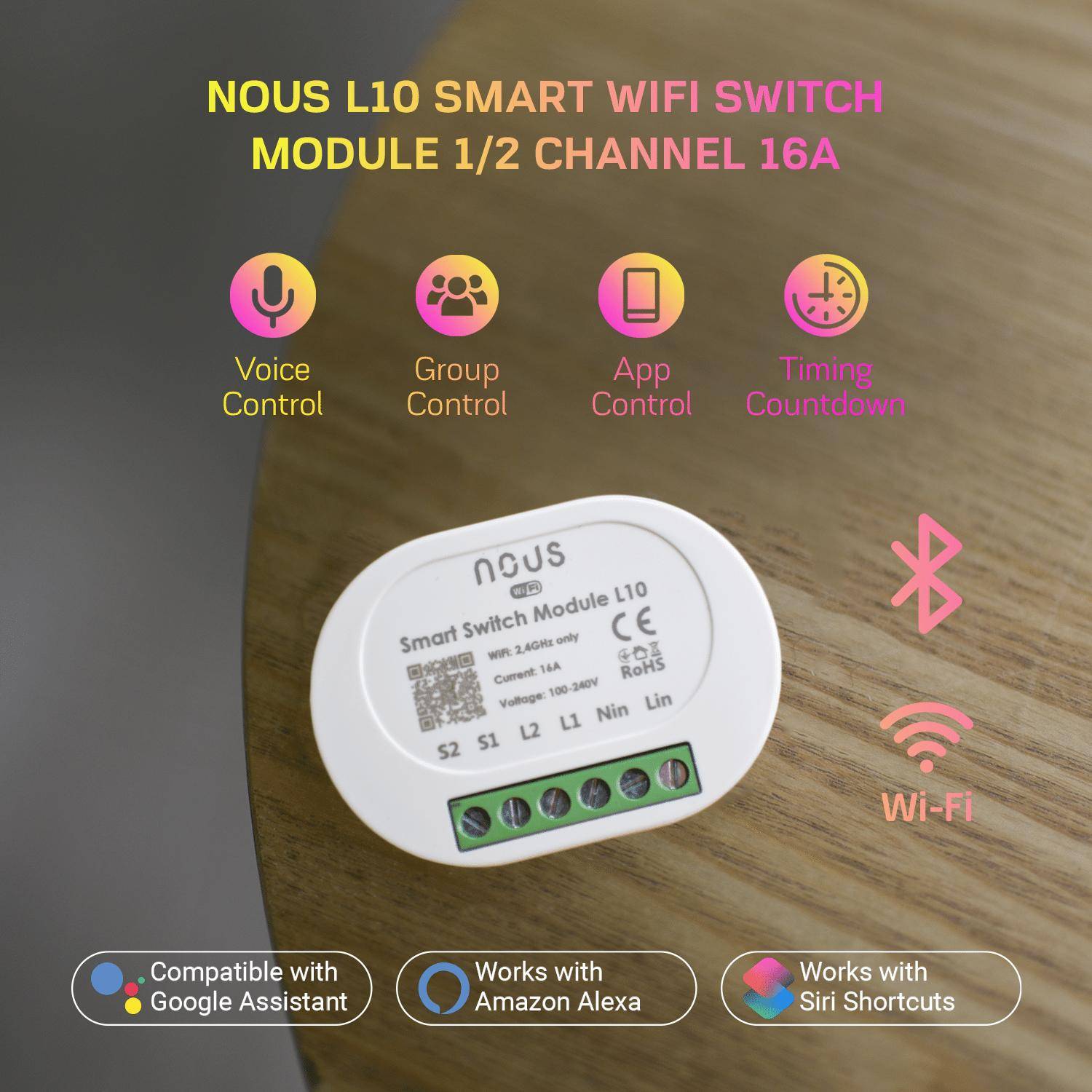 Nous L10 Smart WLAN Schalter Modul