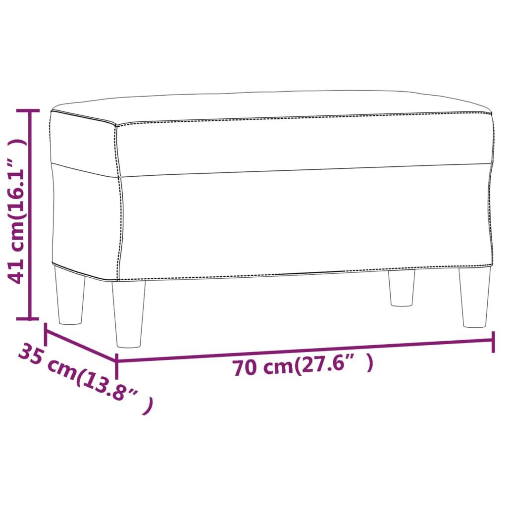 vidaXL Sitzbank Hellgrau 70x35x41 cm Stoff