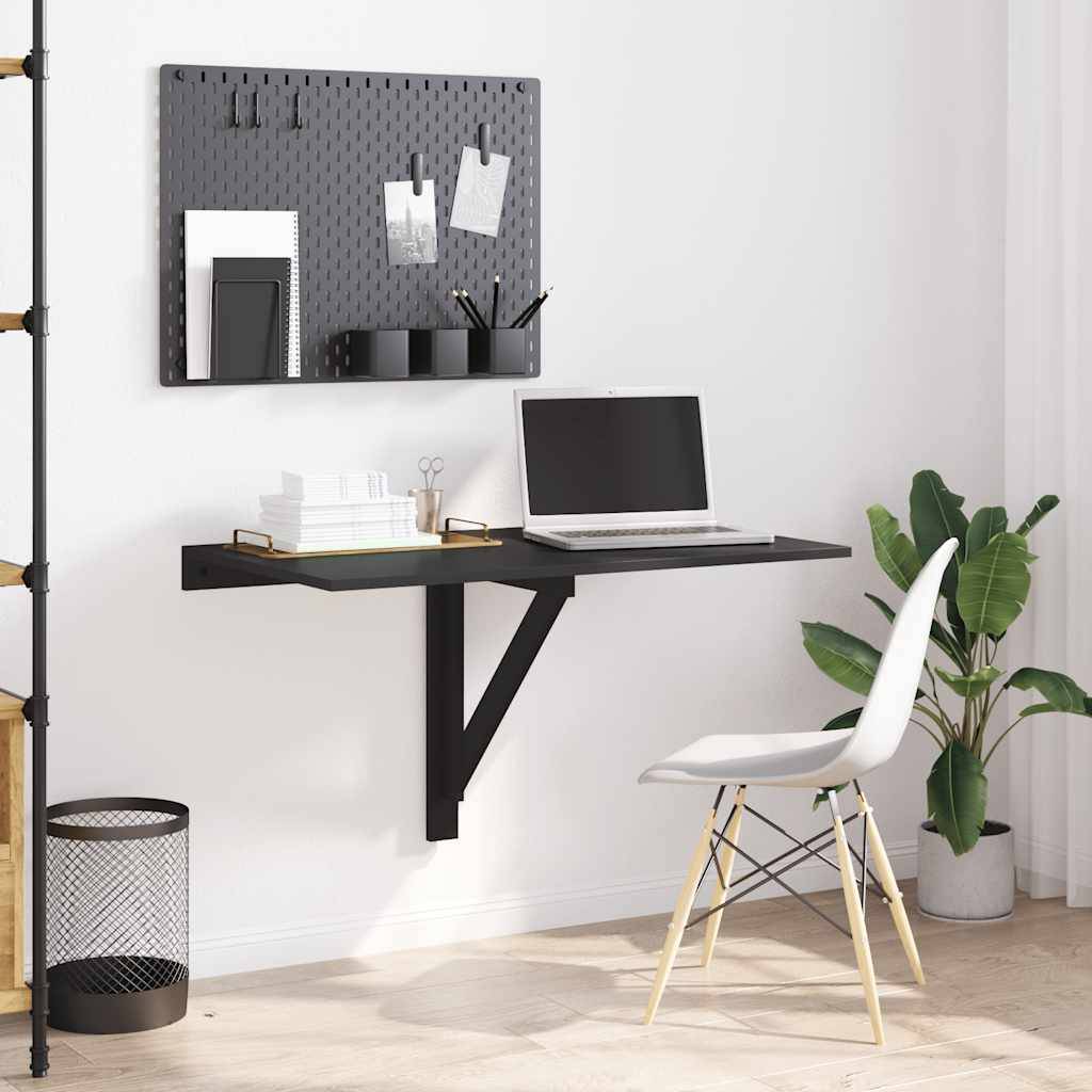 vidaXL Wand-Klapptisch Schwarz 100x60x56 cm Holzwerkstoff