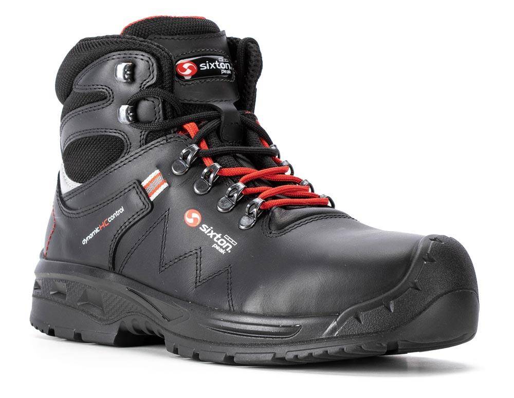 Sicherheits-Schnürstiefel Dobbiaco S3, Farbe schwarz/rot, Gr. 42