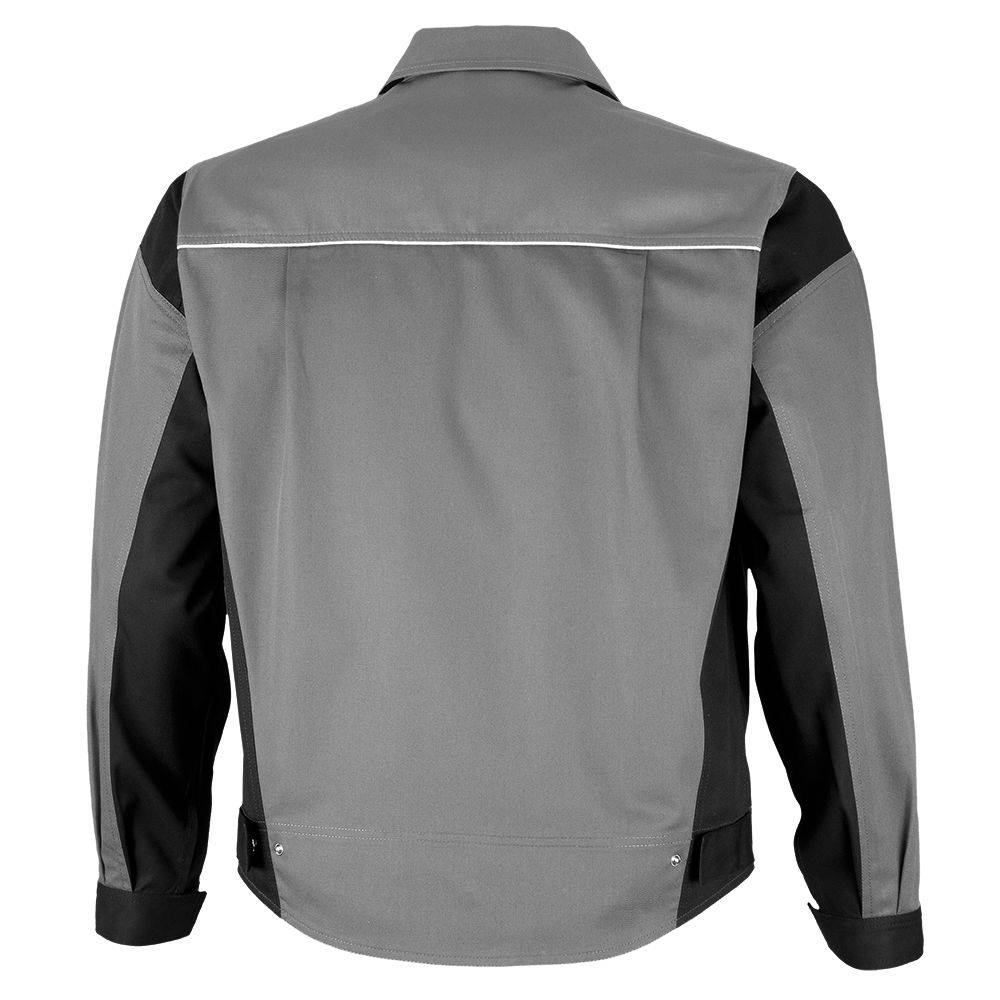 Qualitex Arbeitsjacke 'PRO' in grau/schwarz, Größe: 48 - Bundjacke MG 245 g - PROfessionals-Werkstattjacke
