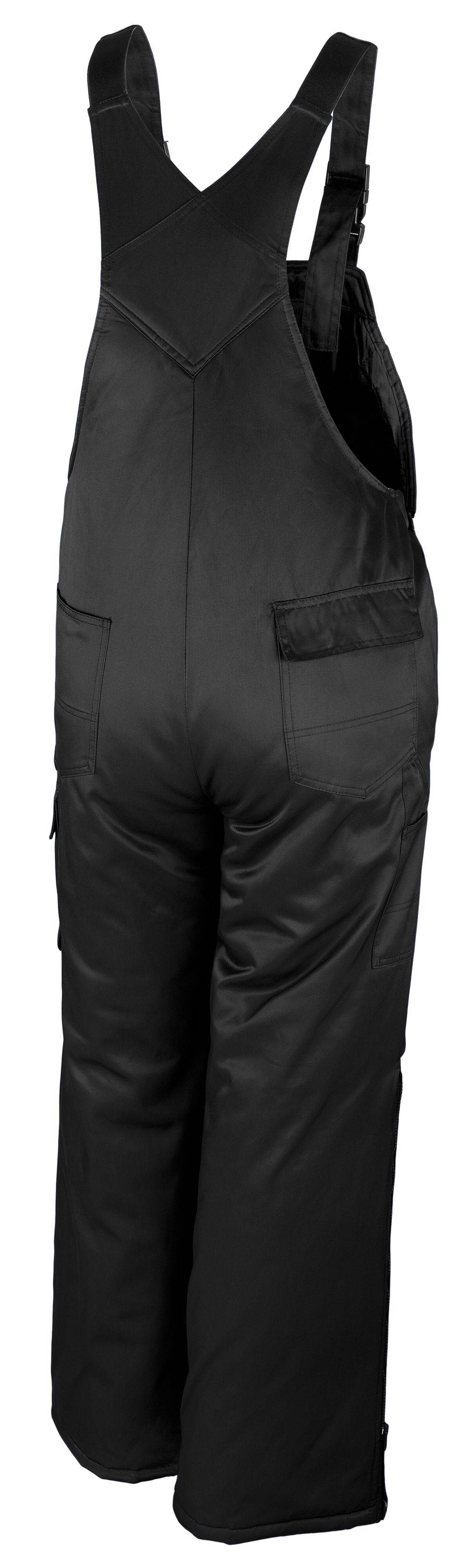 Qualitex Arbeitshose 'Winterlatzhose' in schwarz, Größe: XL - gefütterte Latzhose - winterfester Blaumann