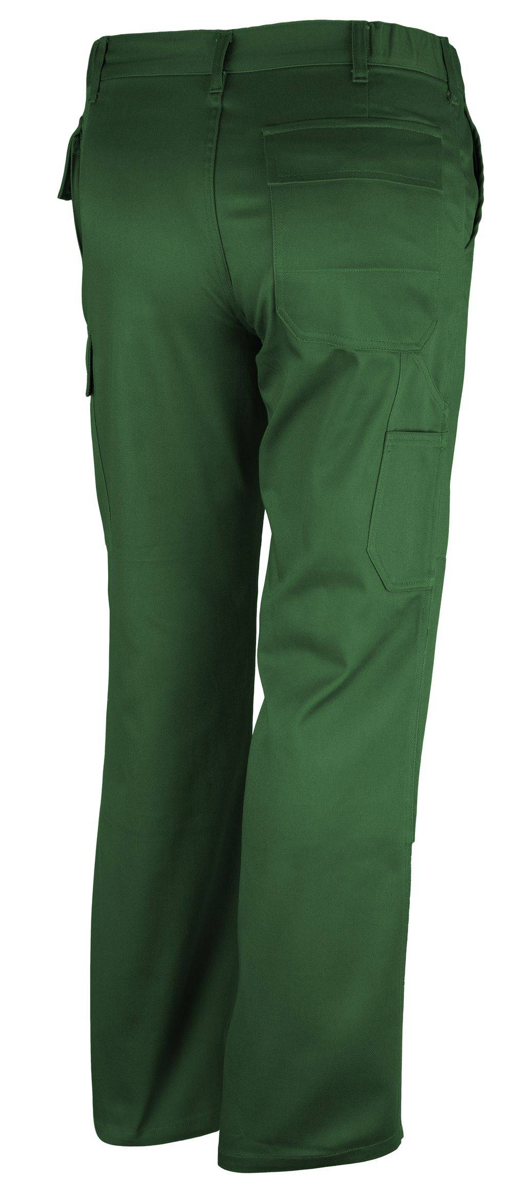Qualitex Arbeitshose 'comfort' in grün, Größe: 27 - Bundhose MG 300 g - komfortable Werkstatthose