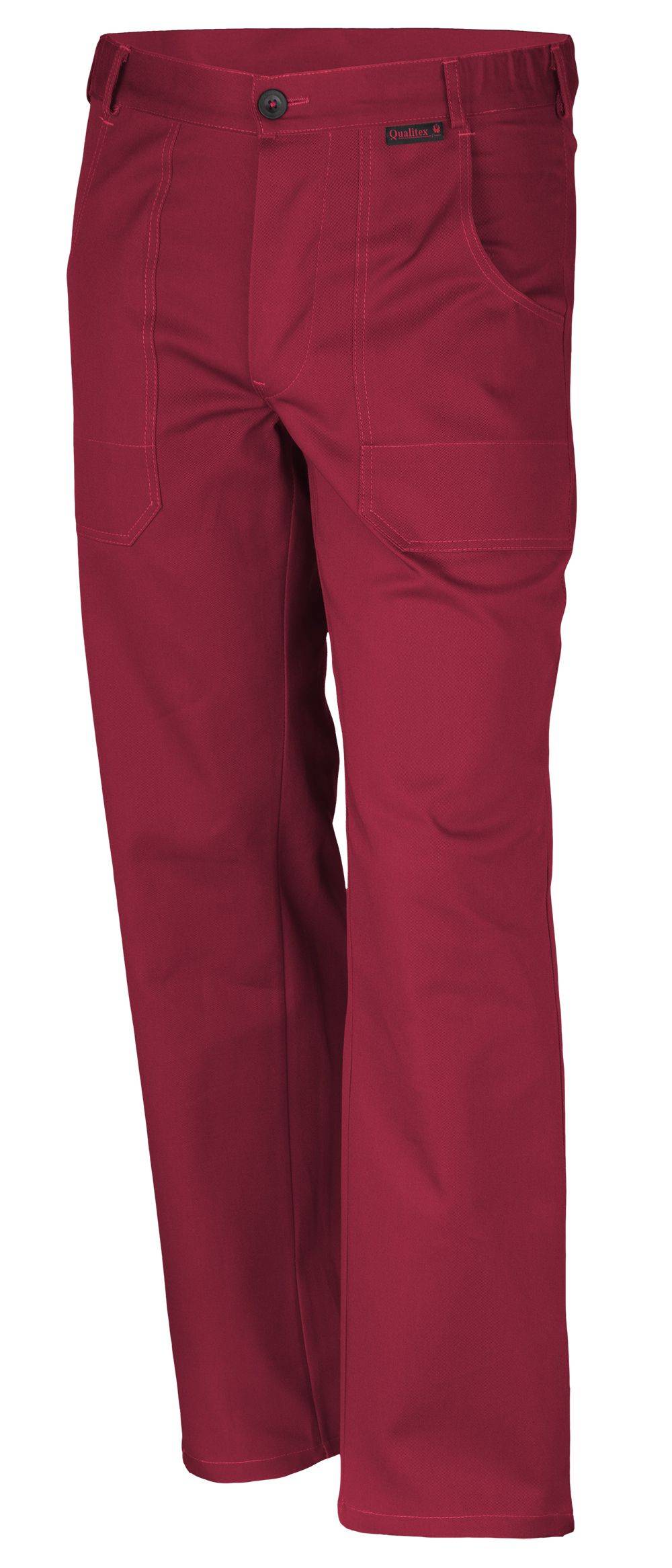Qualitex Arbeitshose 'favorit' in rot, Größe: 56 - Bundhose BW 320 g - strapazierfähige Werkstatthose