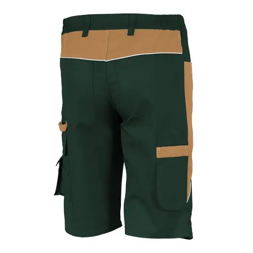 Qualitex Arbeitsshorts 'PRO' in grün/schwarz, Größe: 52 - kurze Arbeitshose MG 245 g - für PROfessionals Qualitex Arbeitsshorts 'PRO' in grün/schwarz, Größe: 52 - kurze Arbeitshose MG 245 g - für PROfessionals