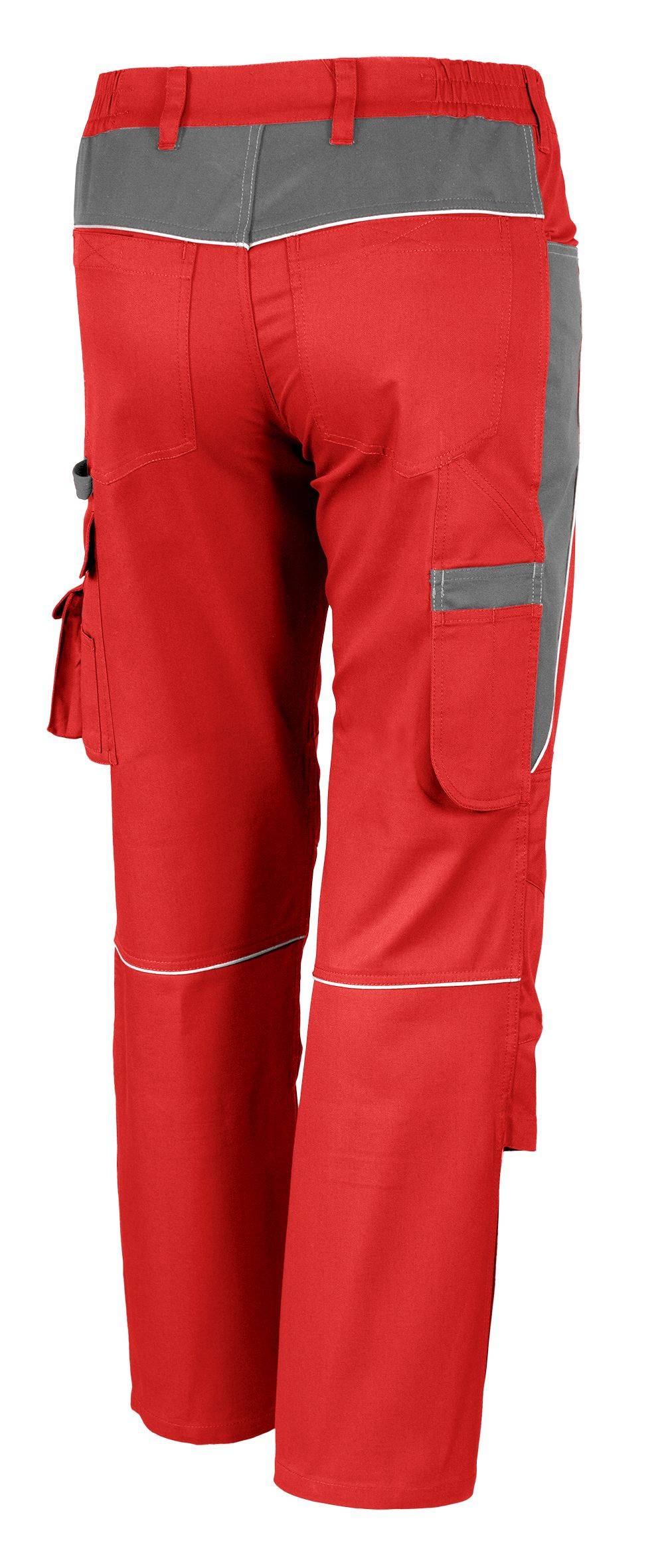 Qualitex Arbeitshose 'PRO' in rot/grau, Größe: 94 - Bundhose MG 245 g - PROfessionals-Werkstatthose