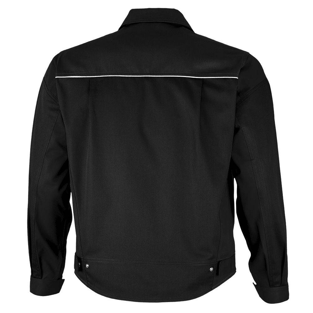 Qualitex Arbeitsjacke 'PRO' in schwarz, Größe: 48 - Bundjacke MG 245 g - PROfessionals-Werkstattjacke