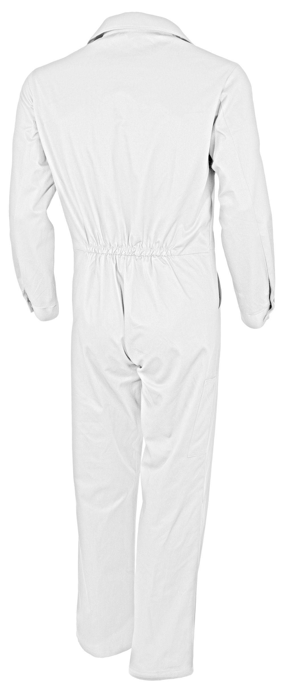 Qualitex Arbeitsoverall 'basic' in weiß, Größe: 58 - Arbeitsoverall BW 240 g - standard Blaumann