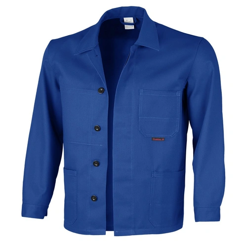 Qualitex Arbeitsjacke 'comfort' in kornblau, Größe: 56 - Langjacke MG 300 g - komfortable Werkstattjacke Qualitex Arbeitsjacke 'comfort' in kornblau, Größe: 56 - Langjacke MG 300 g - komfortable Werkstattjacke