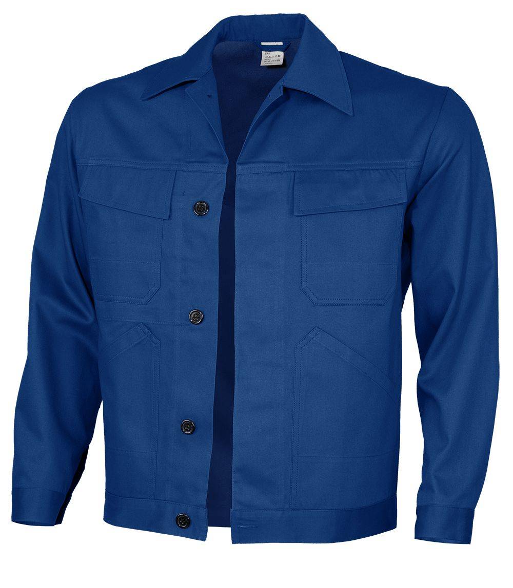 Qualitex Arbeitsjacke 'basic' in kornblau, Größe: 44 - Bundjacke BW 240 g - standard Werkstattjacke