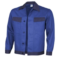 Qualitex Arbeitsjacke 'basic 2-farbig' in kornblau/marine, Größe: 66 - Bundjacke BW 240 g - standard Werkstattjacke Qualitex Arbeitsjacke 'basic 2-farbig' in kornblau/marine, Größe: 66 - Bundjacke BW 240 g - standard Werkstattjacke