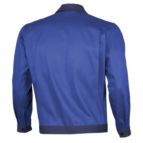 Qualitex Arbeitsjacke 'basic 2-farbig' in kornblau/marine, Größe: 66 - Bundjacke BW 240 g - standard Werkstattjacke Qualitex Arbeitsjacke 'basic 2-farbig' in kornblau/marine, Größe: 66 - Bundjacke BW 240 g - standard Werkstattjacke