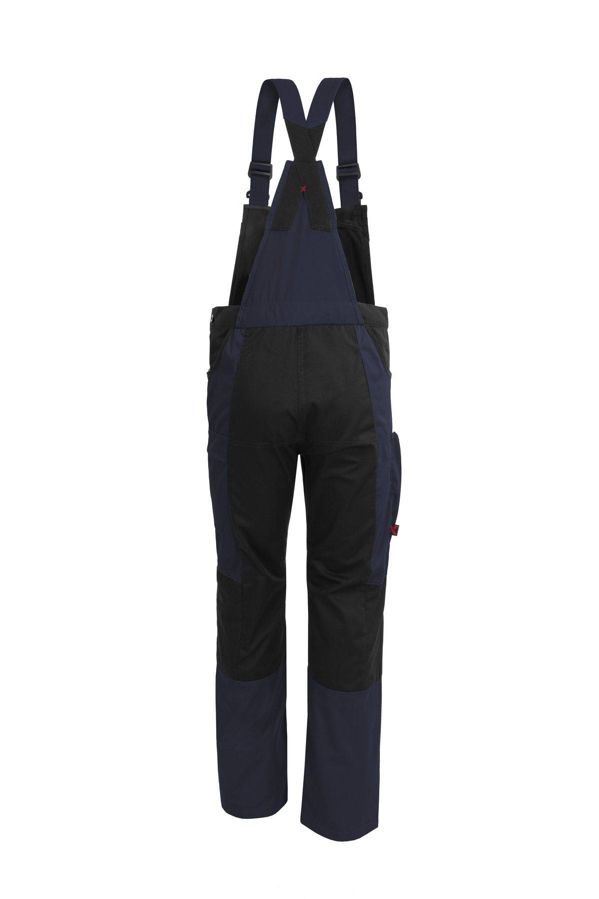 Qualitex Arbeitshose 'X-Serie' in marine/schwarz, Größe: 62 - X-trem strapazierfähige Latzhose - Blaumann