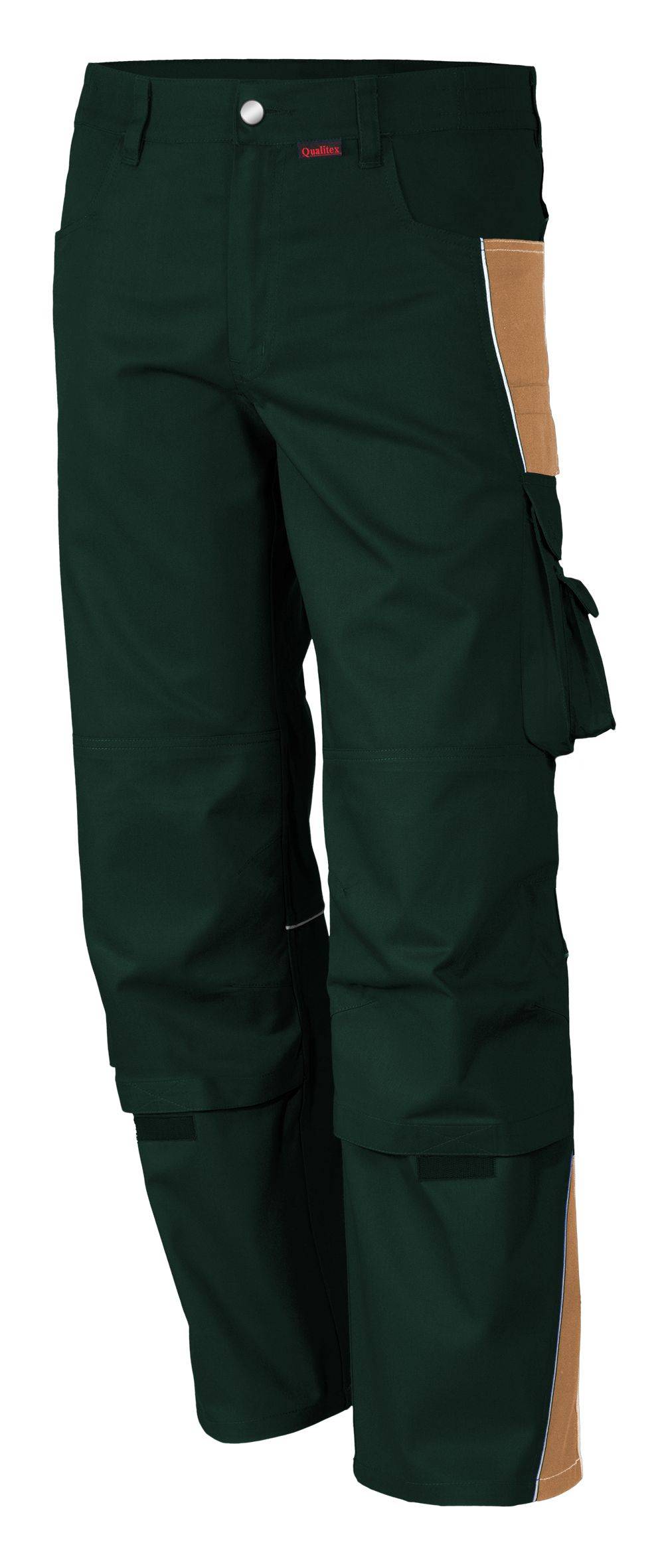 Qualitex Arbeitshose 'PRO' in oliv/khaki, Größe: 29 - Bundhose MG 245 g - PROfessionals-Werkstatthose