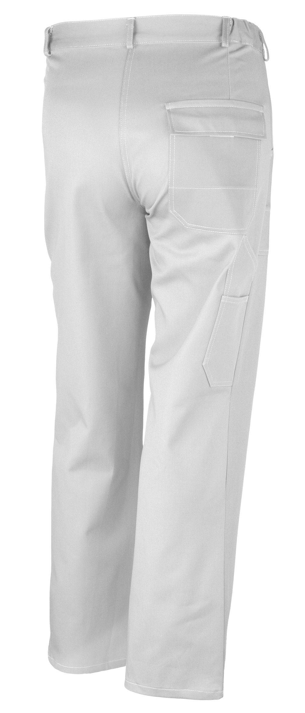 Qualitex Arbeitshose 'favorit' in weiß, Größe: 94 - Bundhose BW 320 g - strapazierfähige Werkstatthose