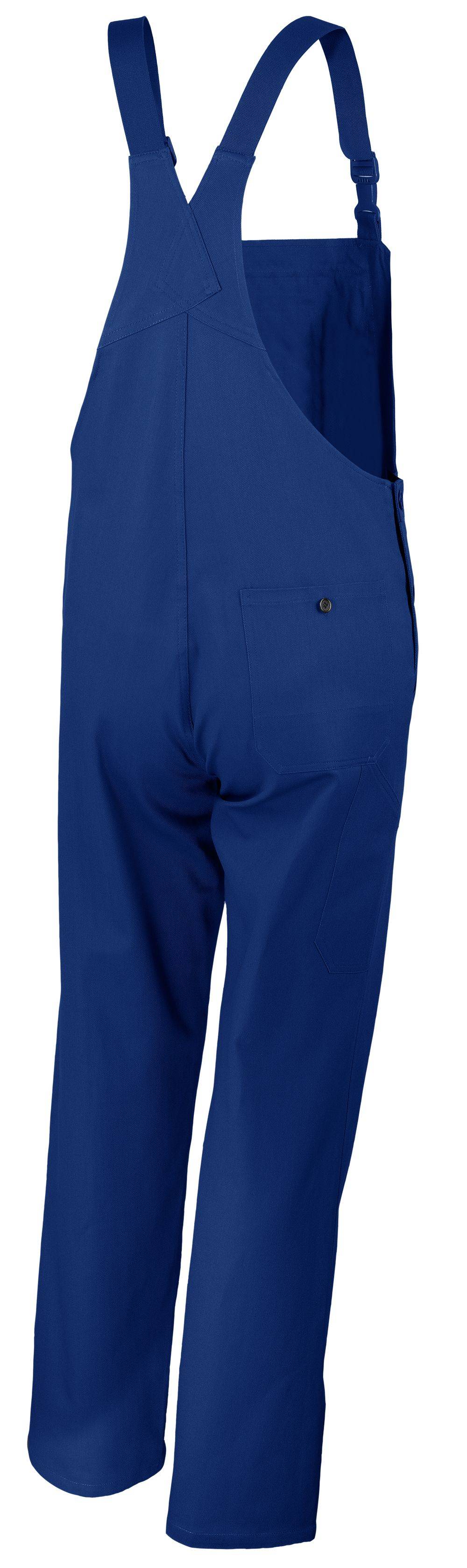 Qualitex Arbeitshose 'classic' in kornblau, Größe: 50 - Latzhose BW 270 g - klassischer Blaumann