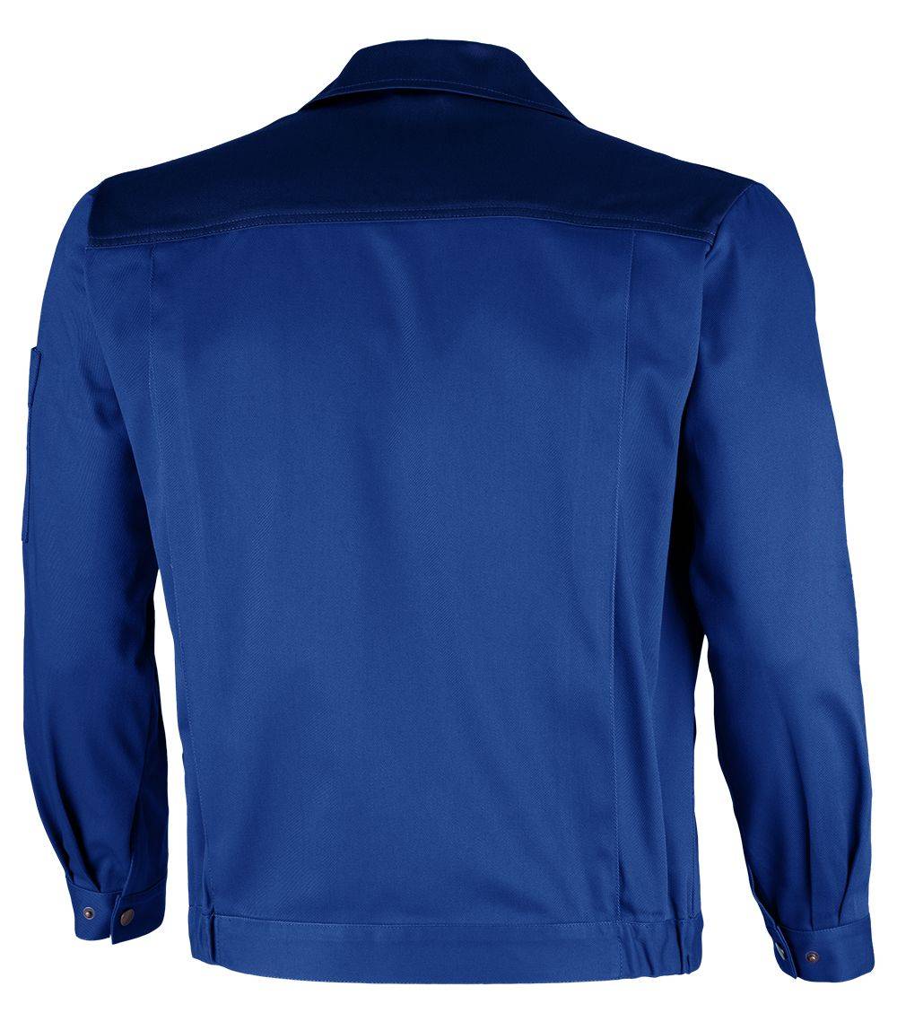 Qualitex Arbeitsjacke 'image' in kornblau/marine, Größe: 42 - Bundjacke MG 300 g - stylische Werkstattjacke