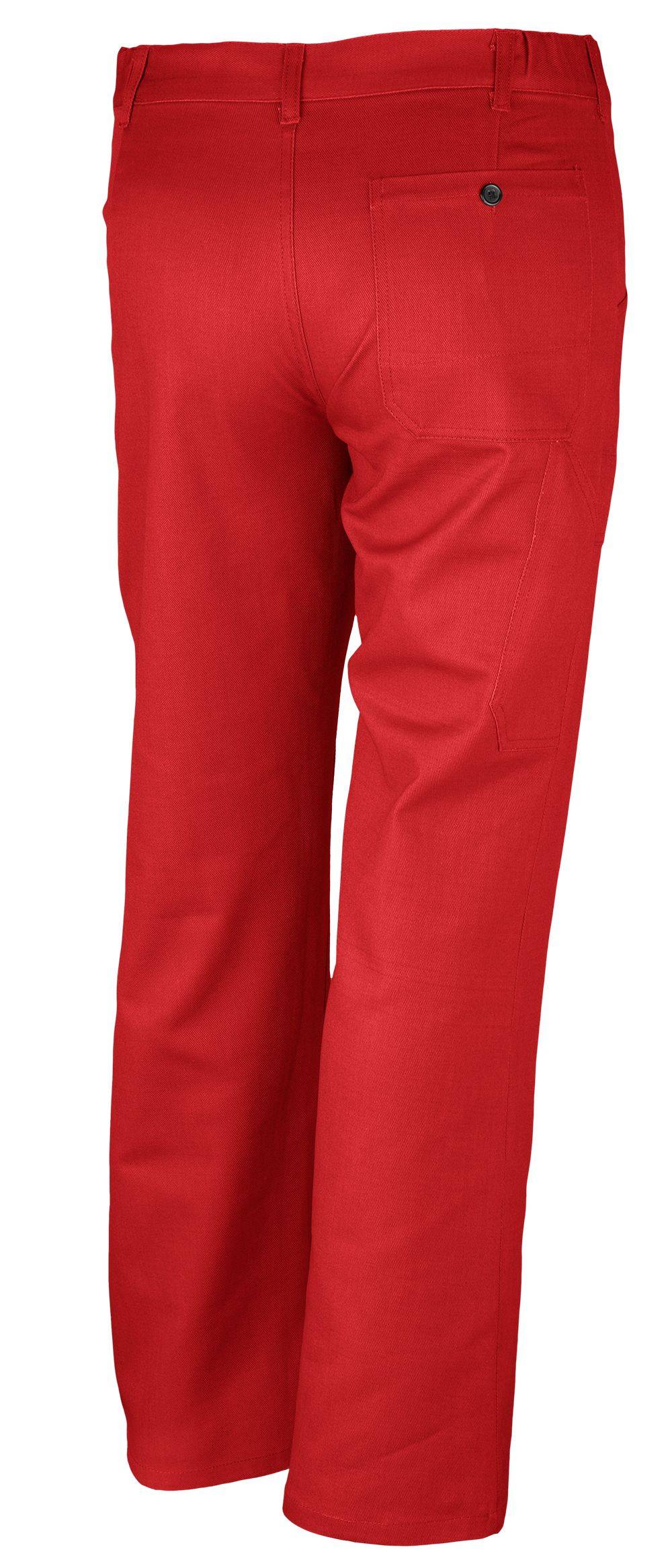 Qualitex Arbeitshose 'classic' in feuerrot, Größe: 62 - Bundhose BW 270 g - klassische Werkstatthose